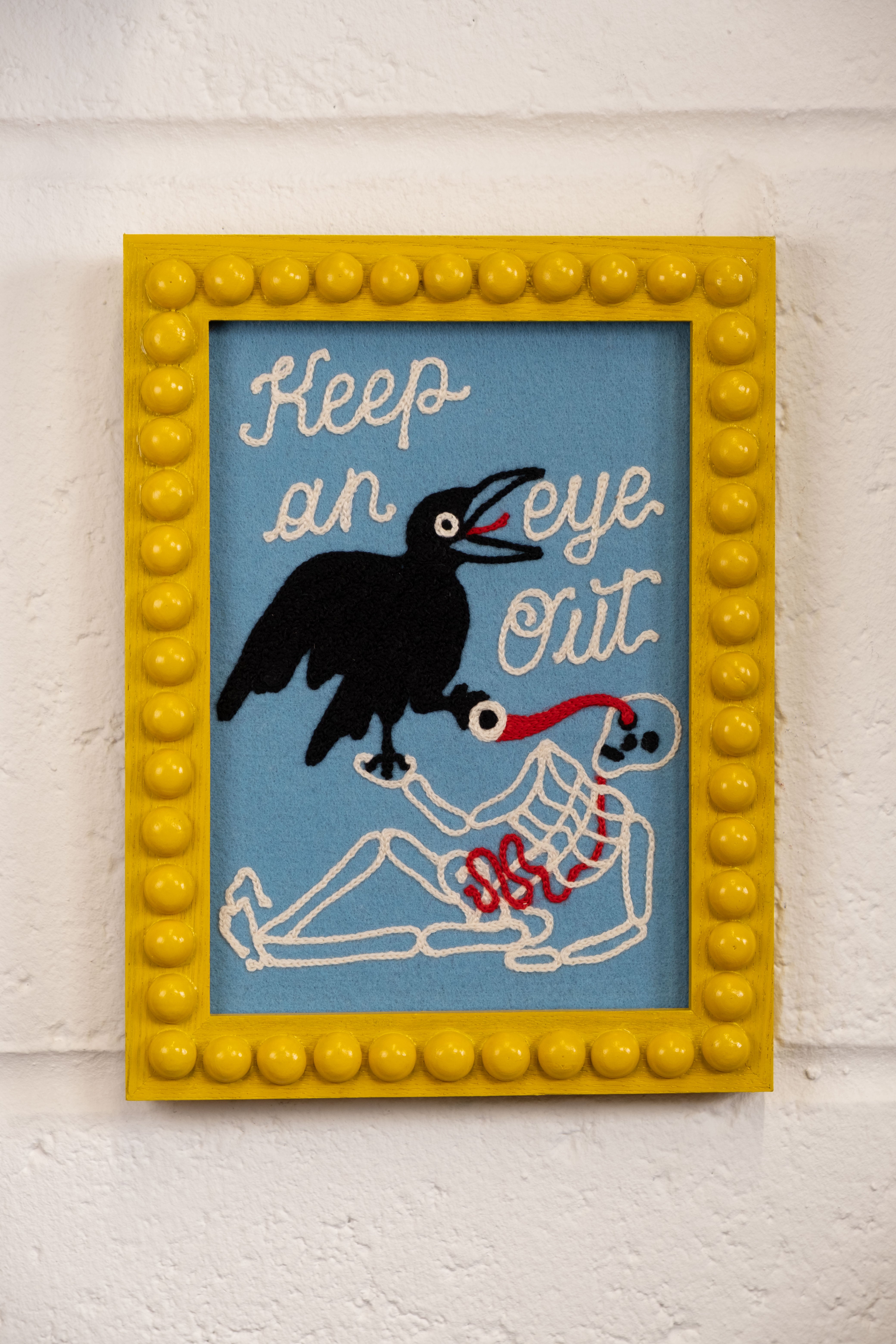 Keep An Eye Out - Framed Embroidery