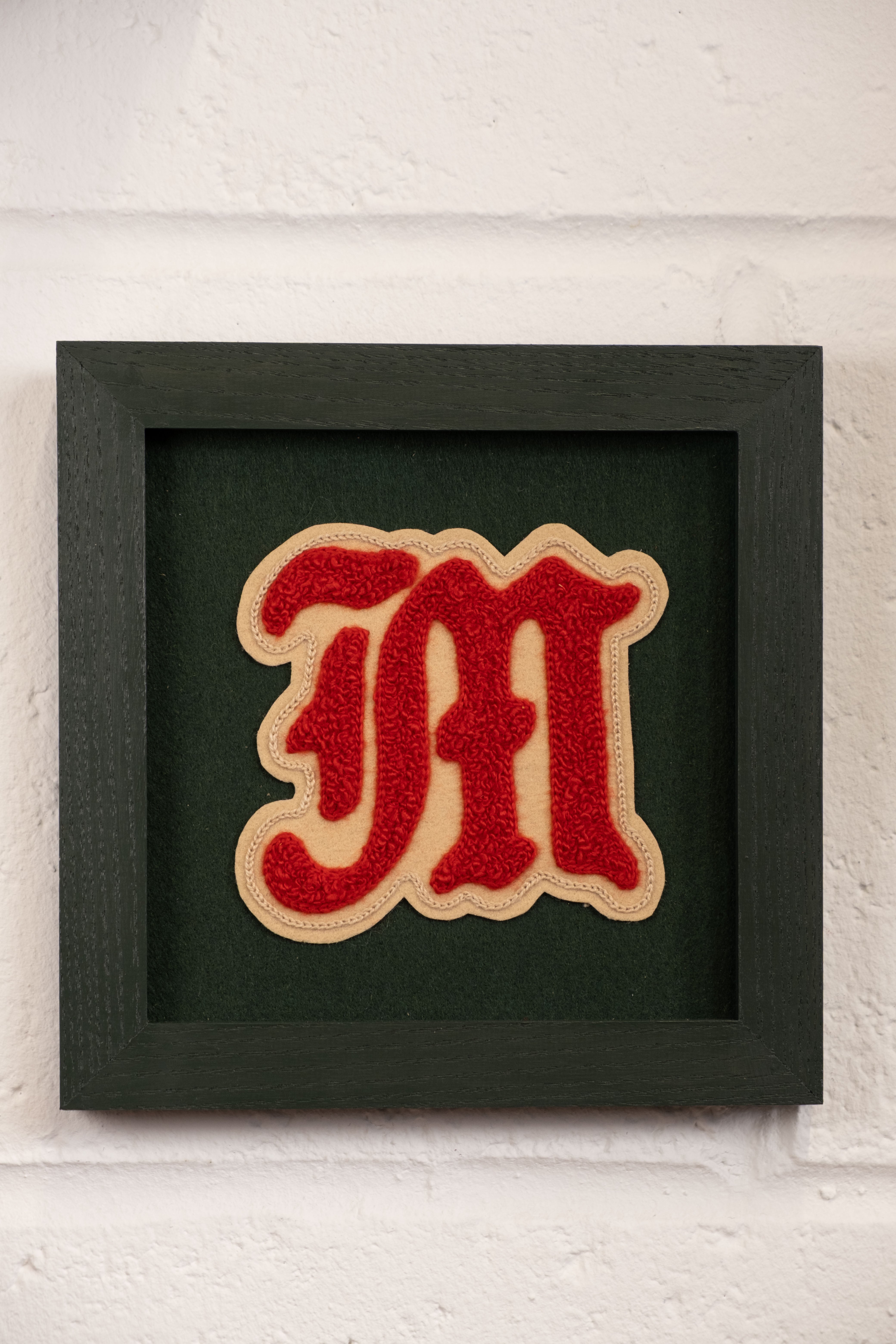 Heritage Letter – Customisable – Framed Embroidery