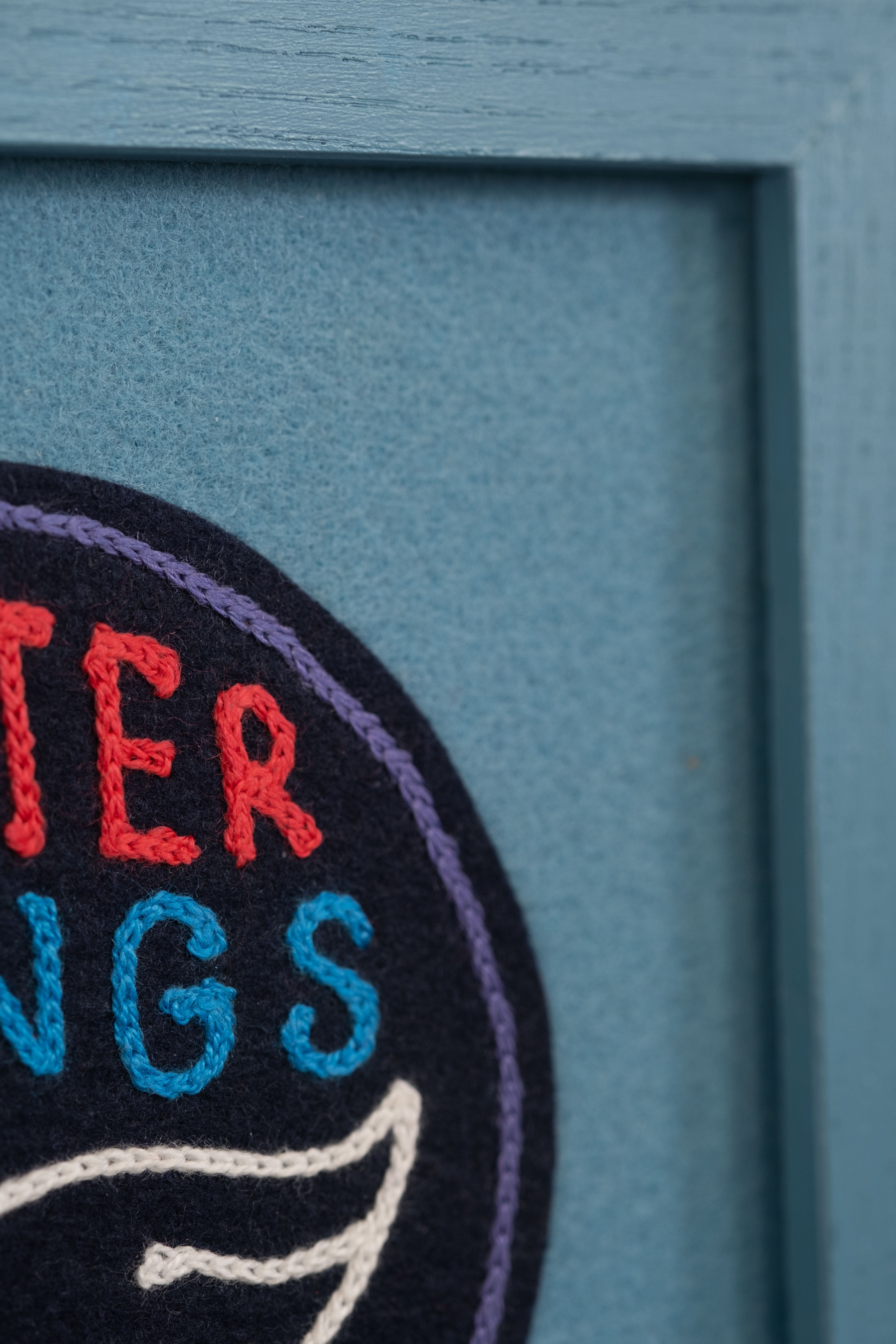 Better Things - Framed Embroidery