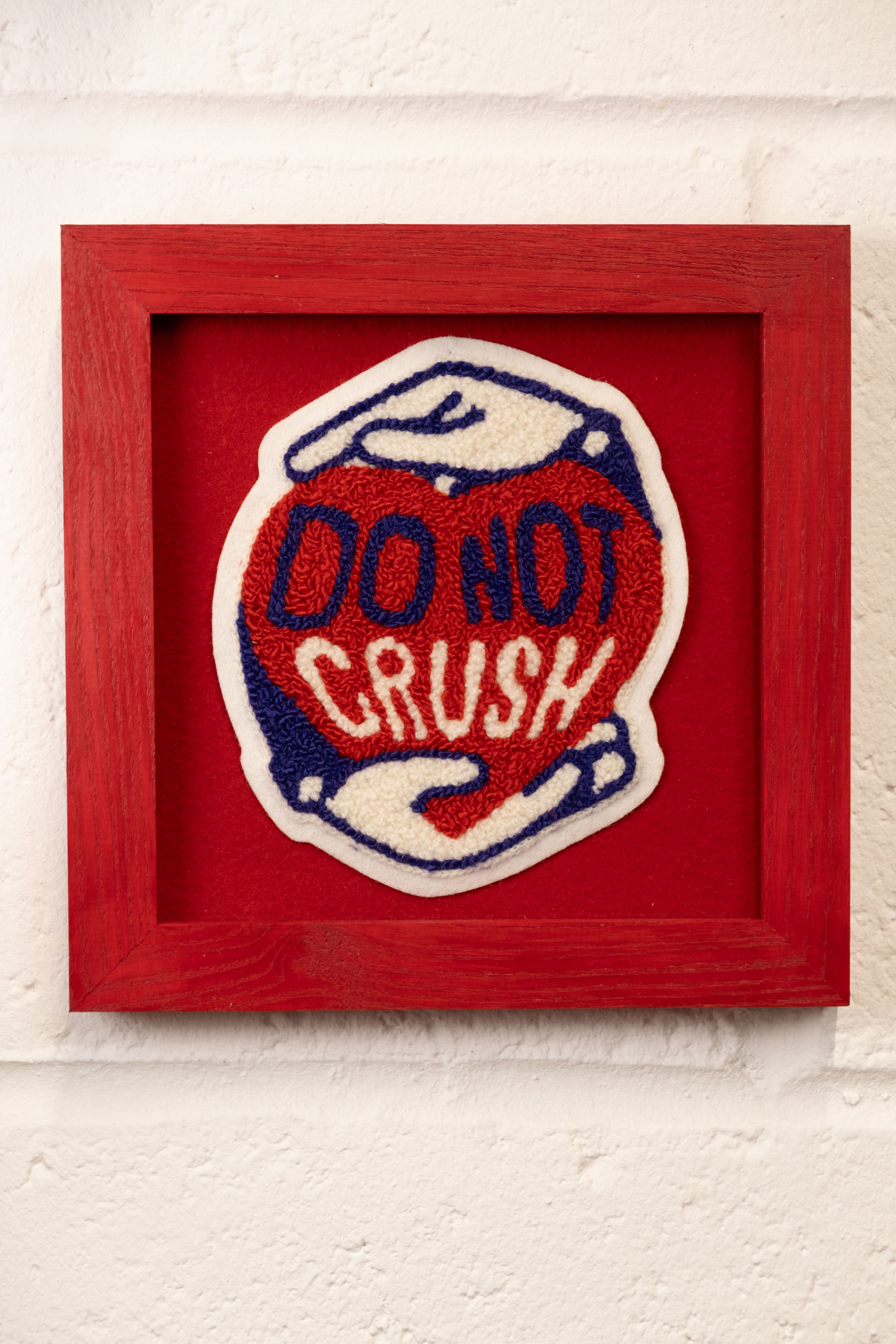 "Do not Crush" - Framed Embroidery