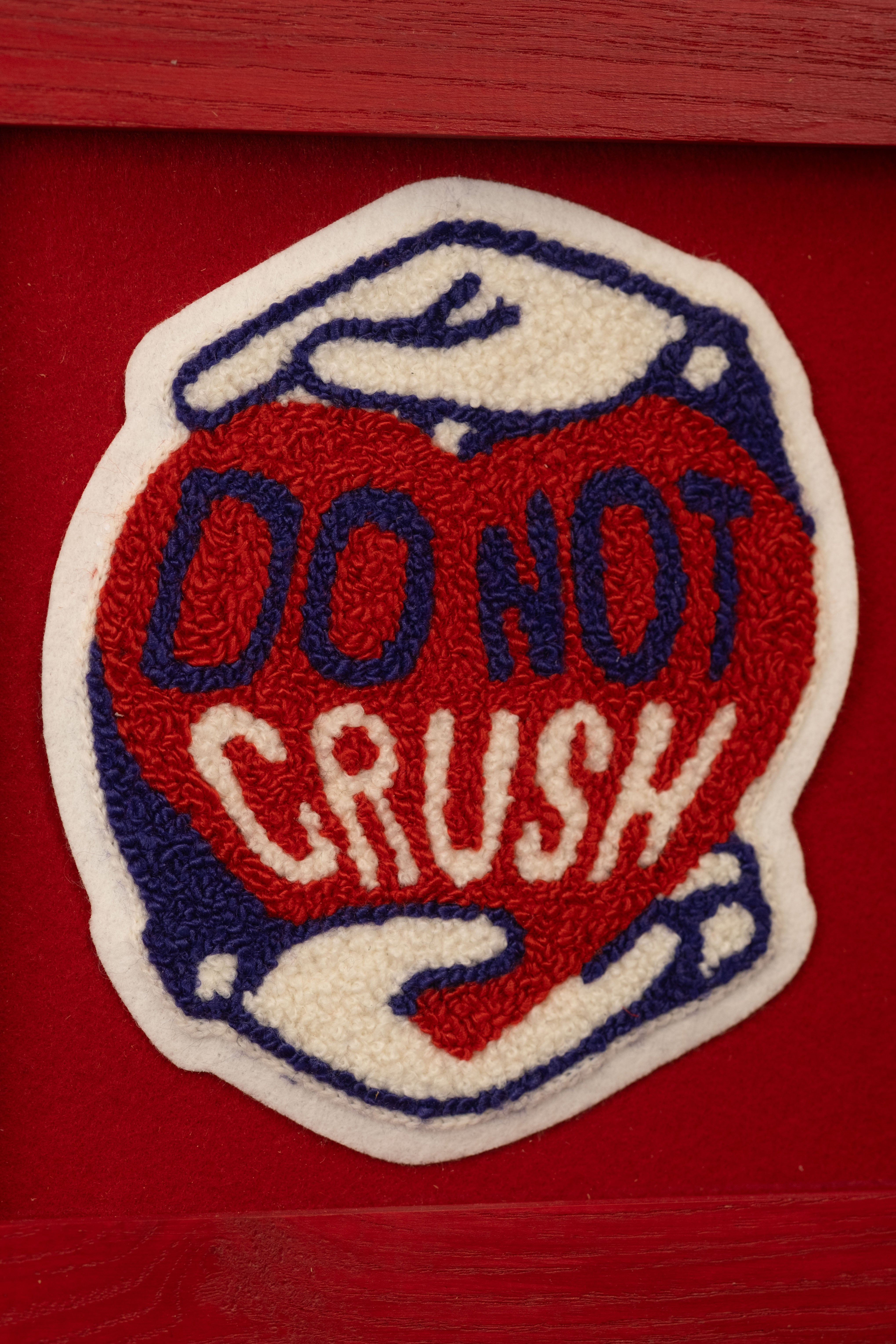 "Do not Crush" - Framed Embroidery