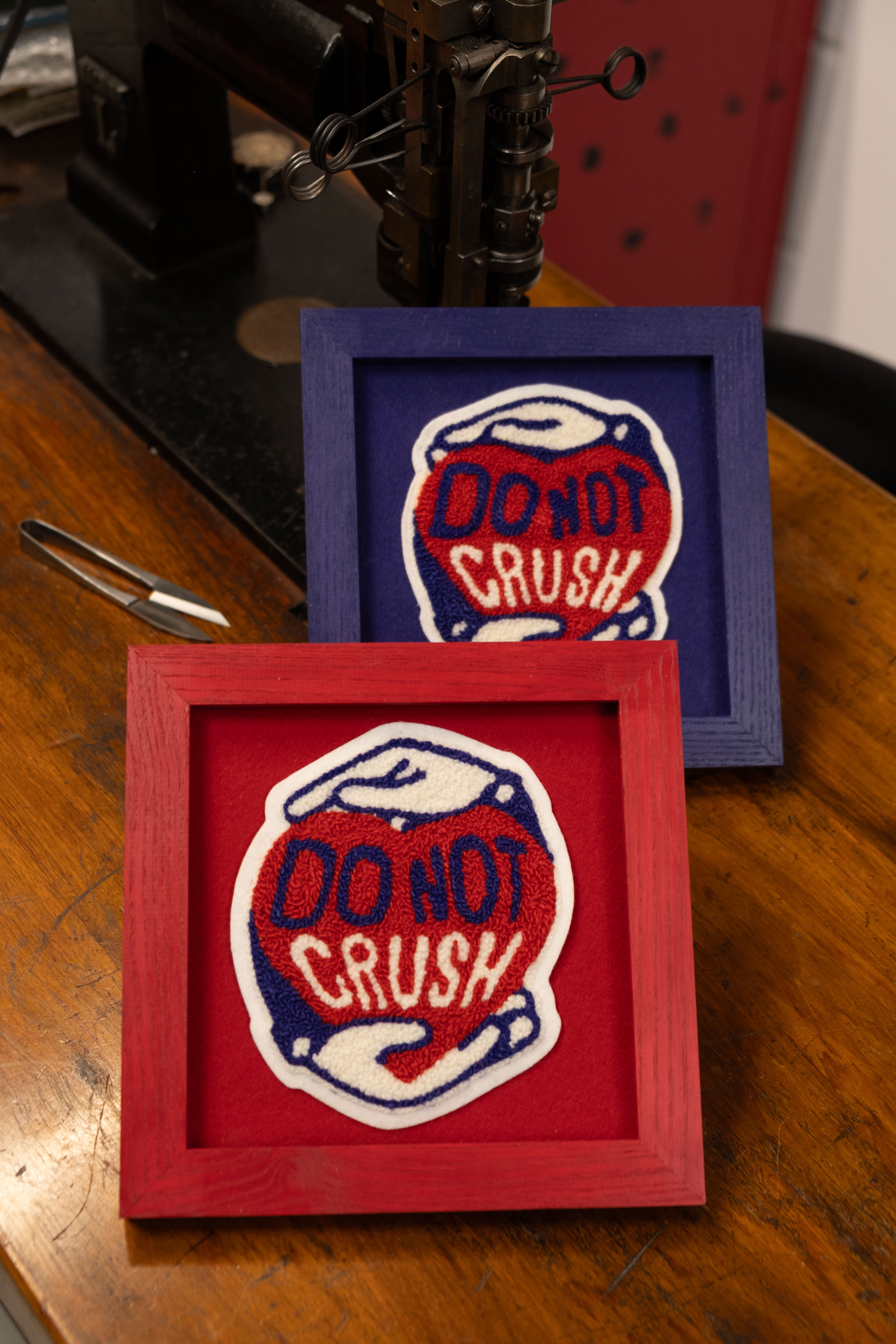 "Do not Crush" - Framed Embroidery