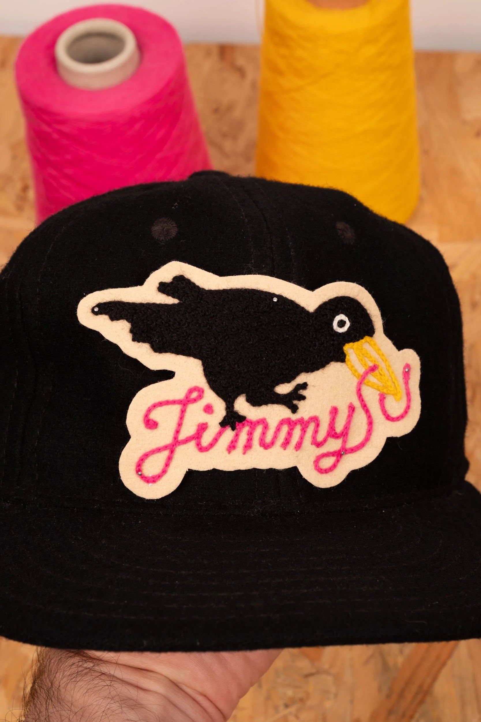 Wiggly-worm Catching Crow - Customisable Patch