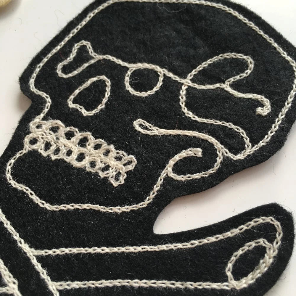 Skull & Bones (Plain) - Customisable Patch