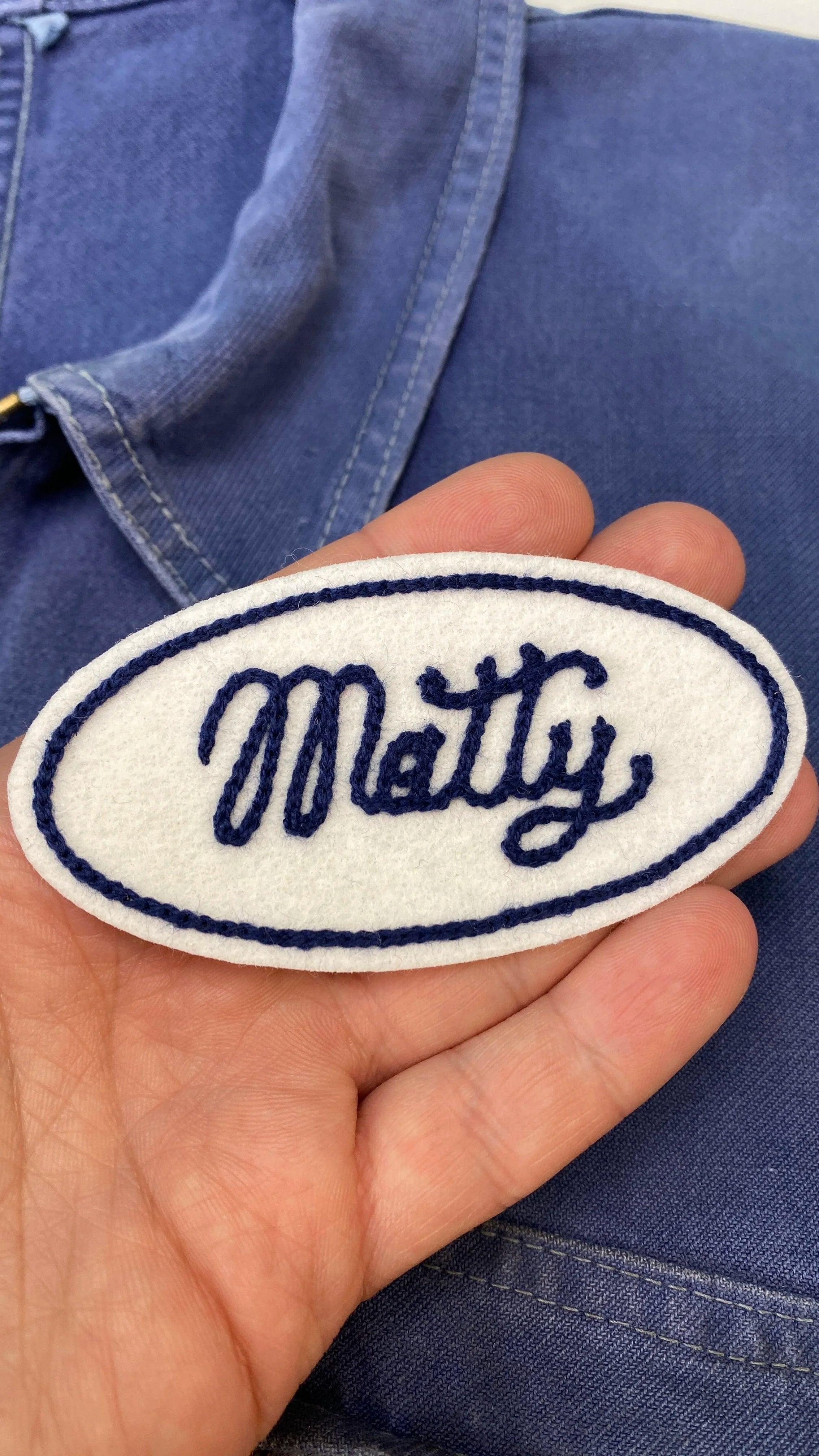 Oval Name Patch – Customisable