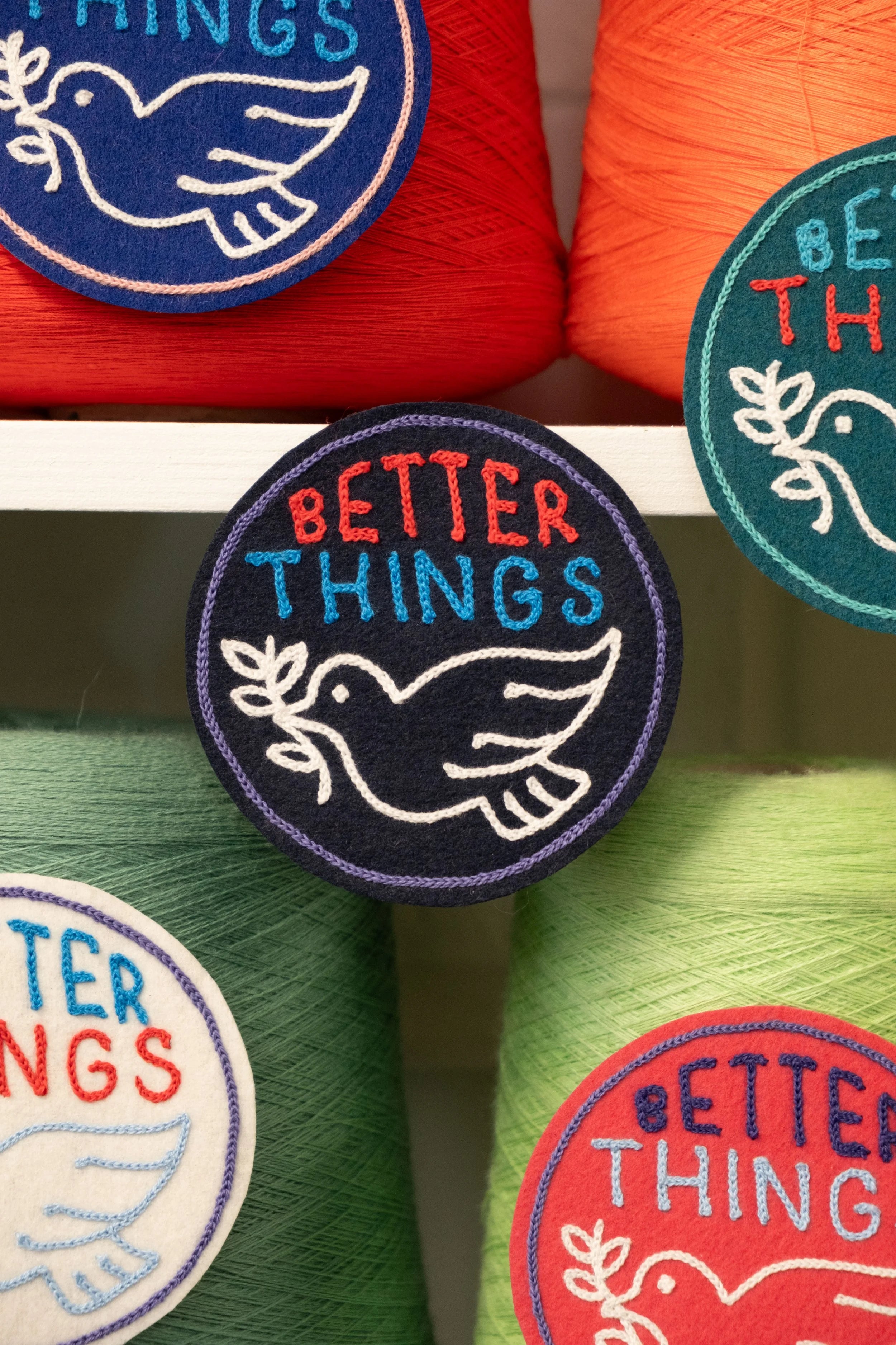 Better Things - Framed Embroidery