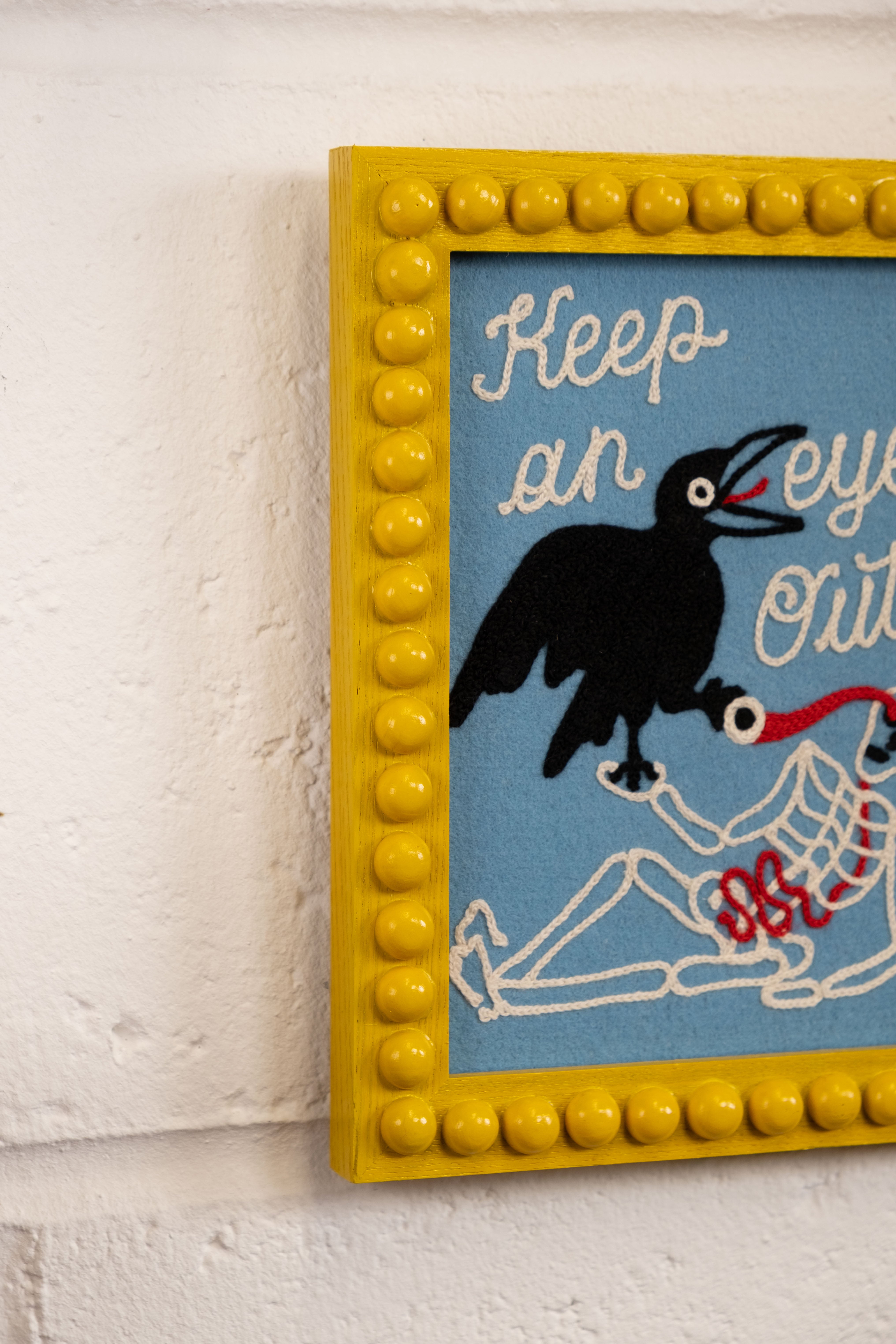 Keep An Eye Out - Framed Embroidery