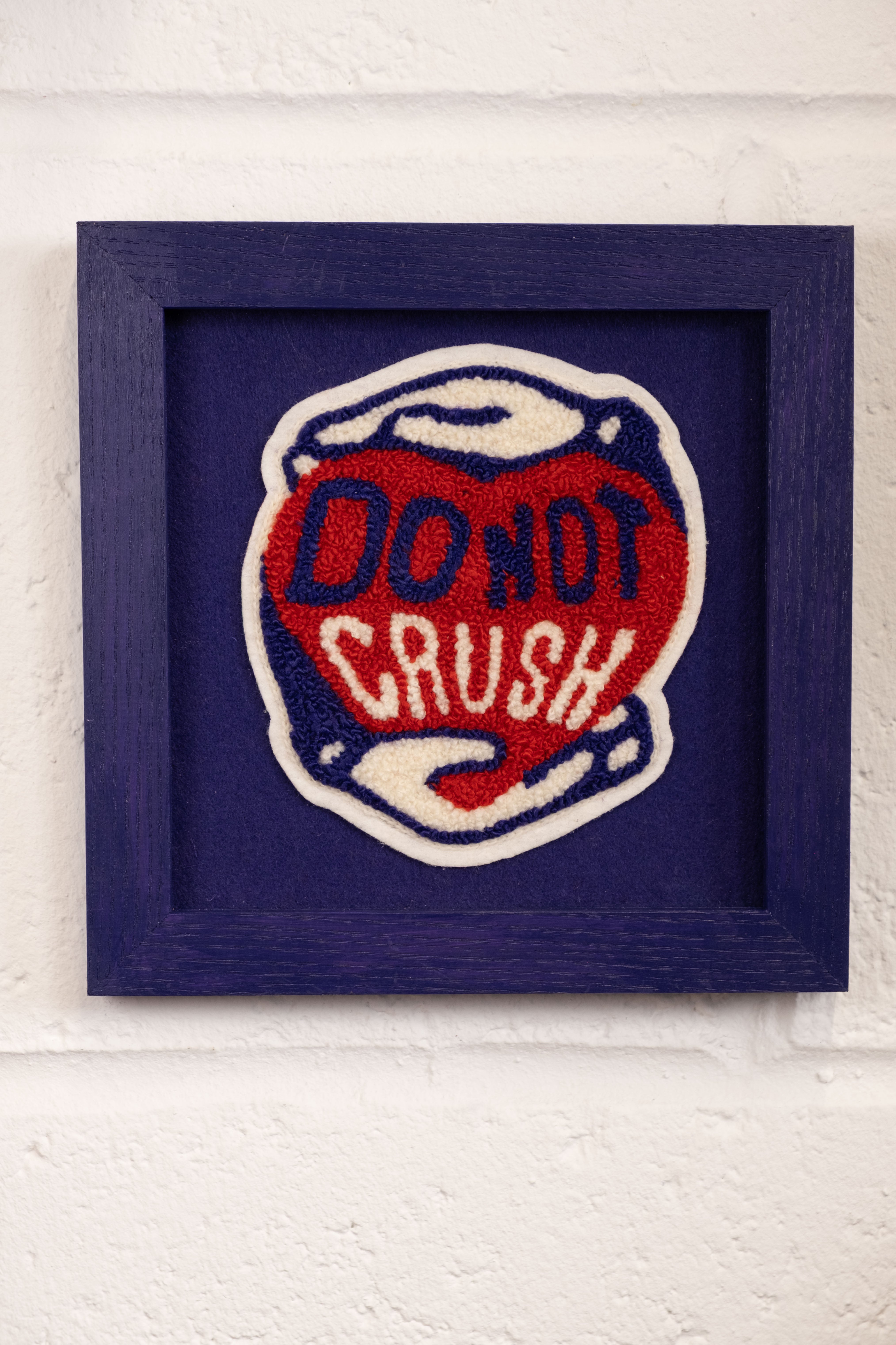 "Do not Crush" - Framed Embroidery