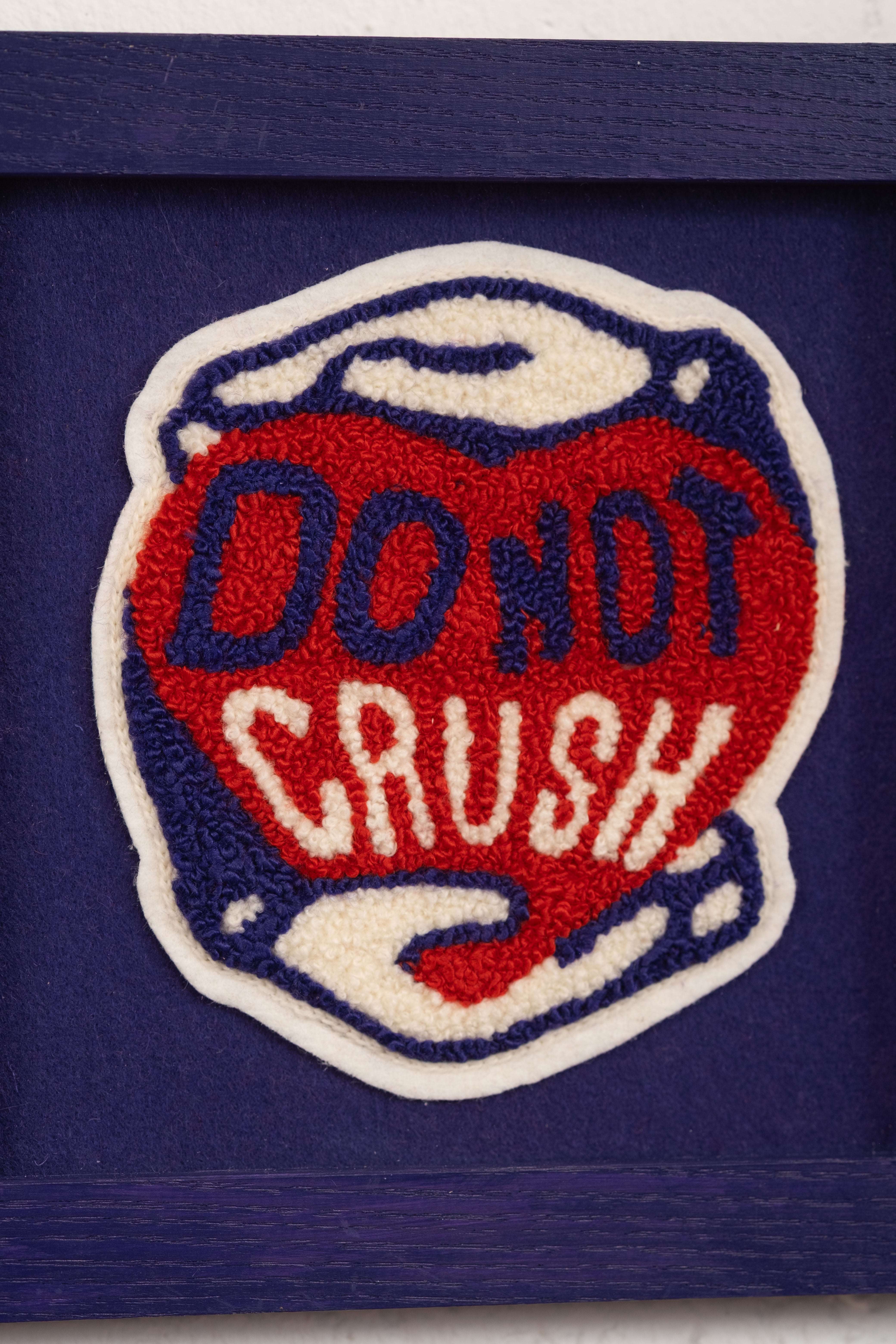 "Do not Crush" - Framed Embroidery