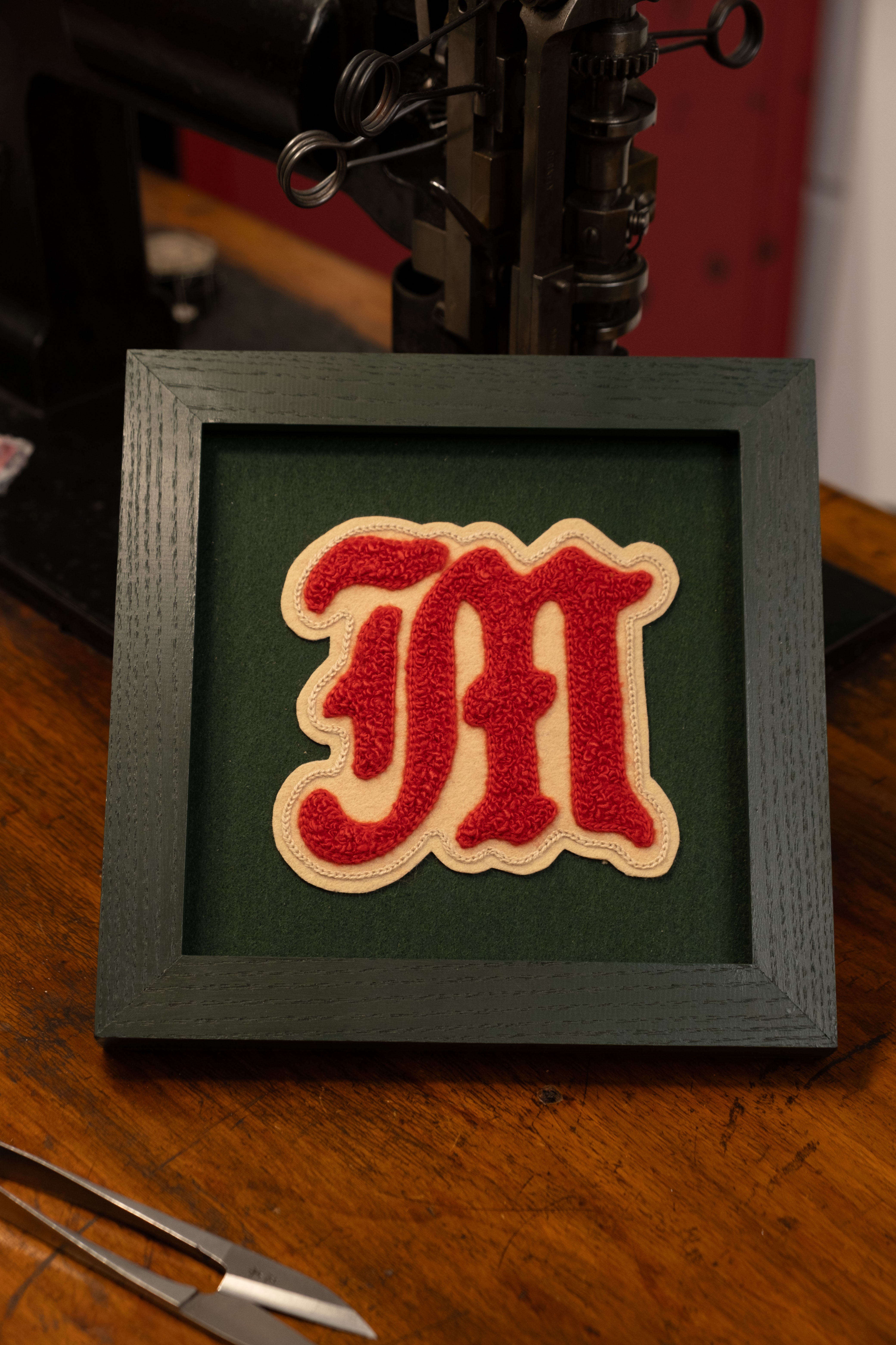 Heritage Letter – Customisable – Framed Embroidery