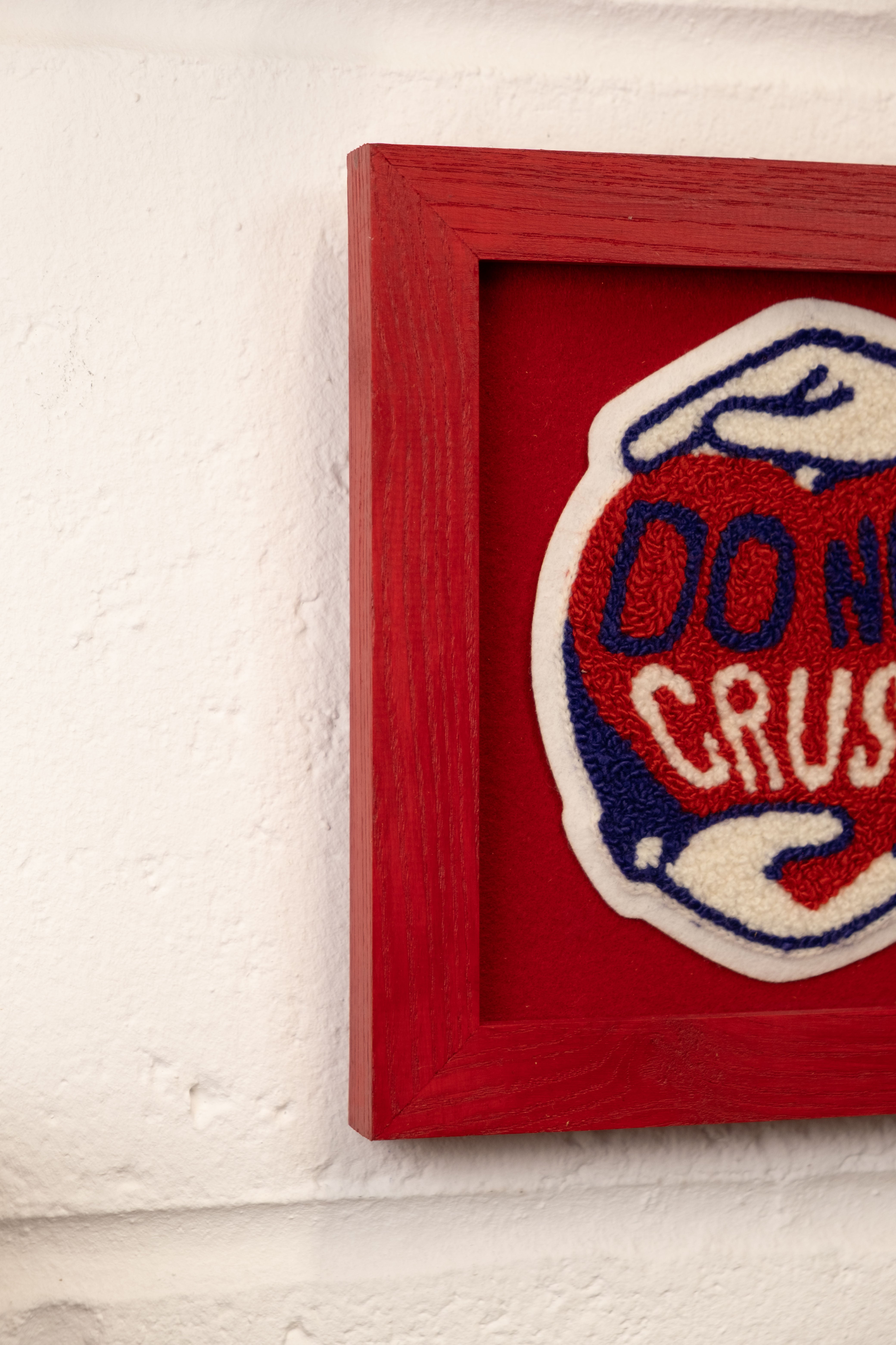"Do not Crush" - Framed Embroidery