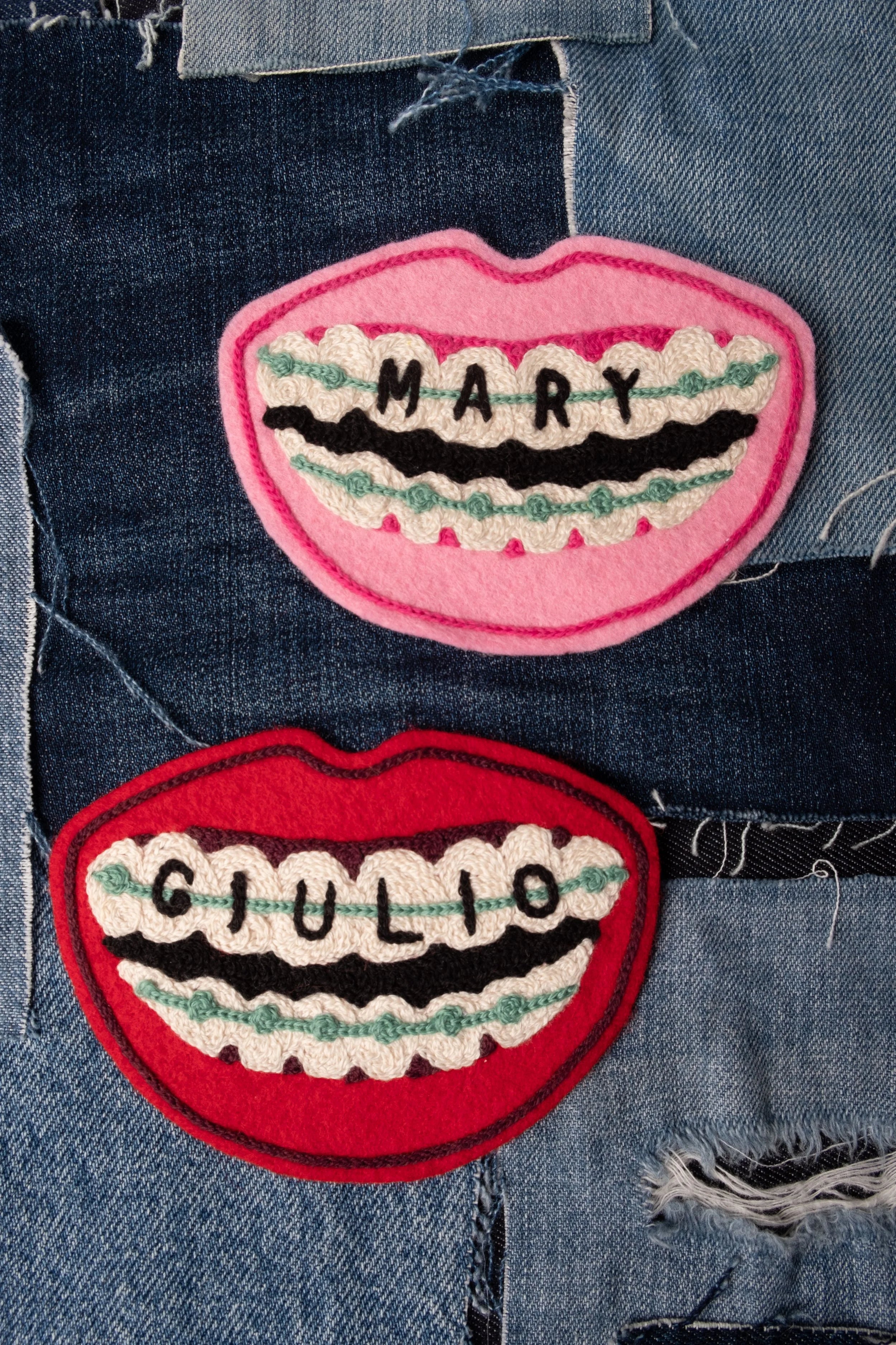 Braces Smile patch - Customisable