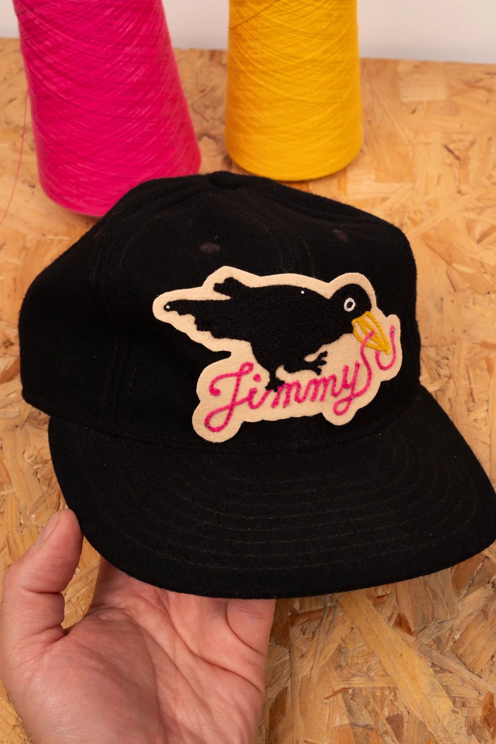 Wiggly-worm Catching Crow - Customisable Patch