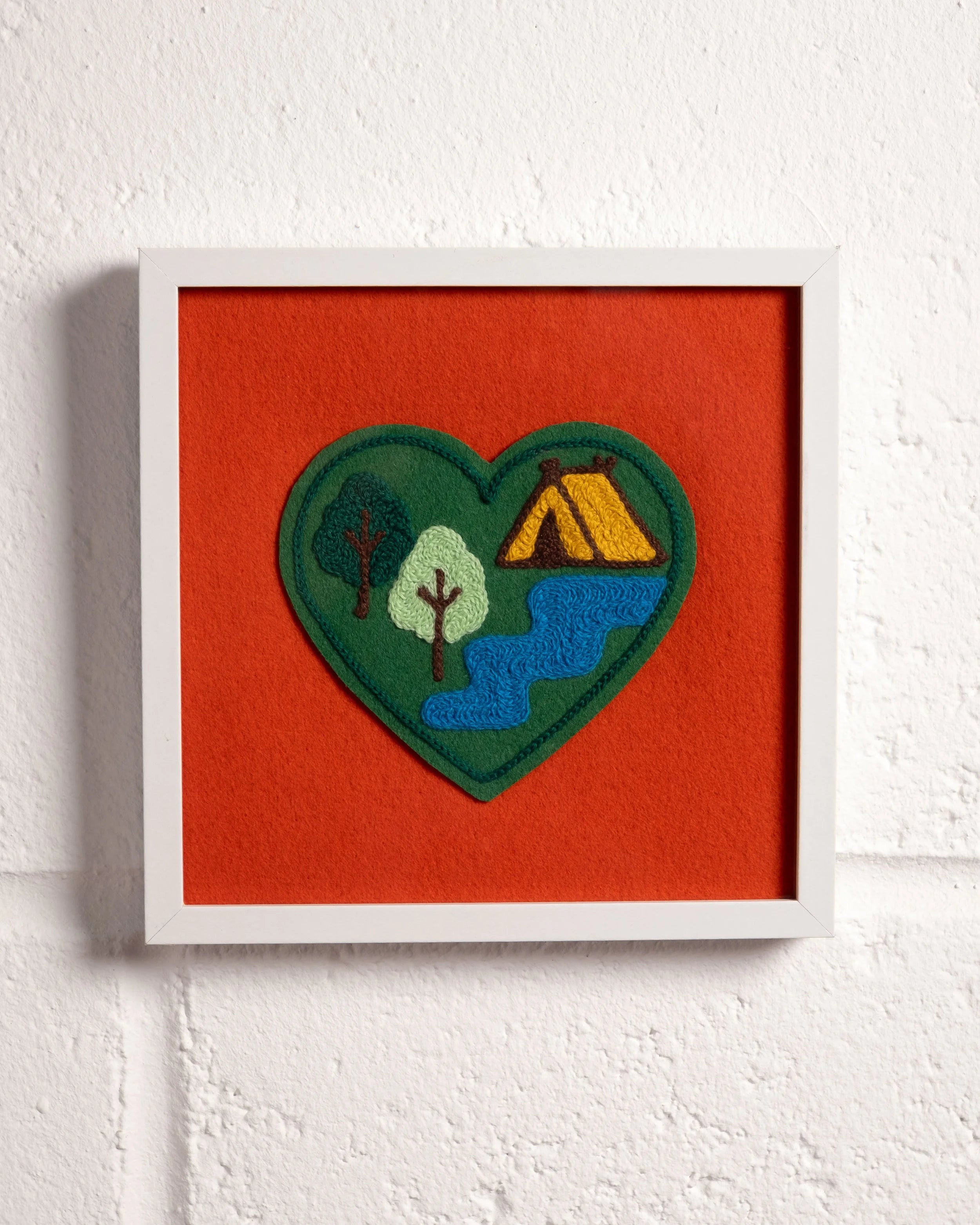 Camping Love - Framed Embroidery