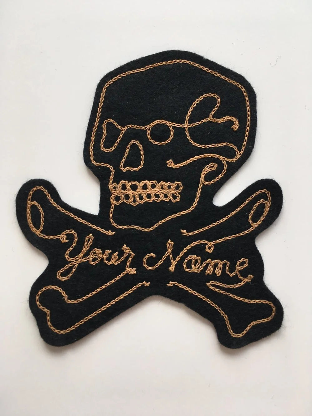 Skull & Bones (Name/Word) - Customisable Patch