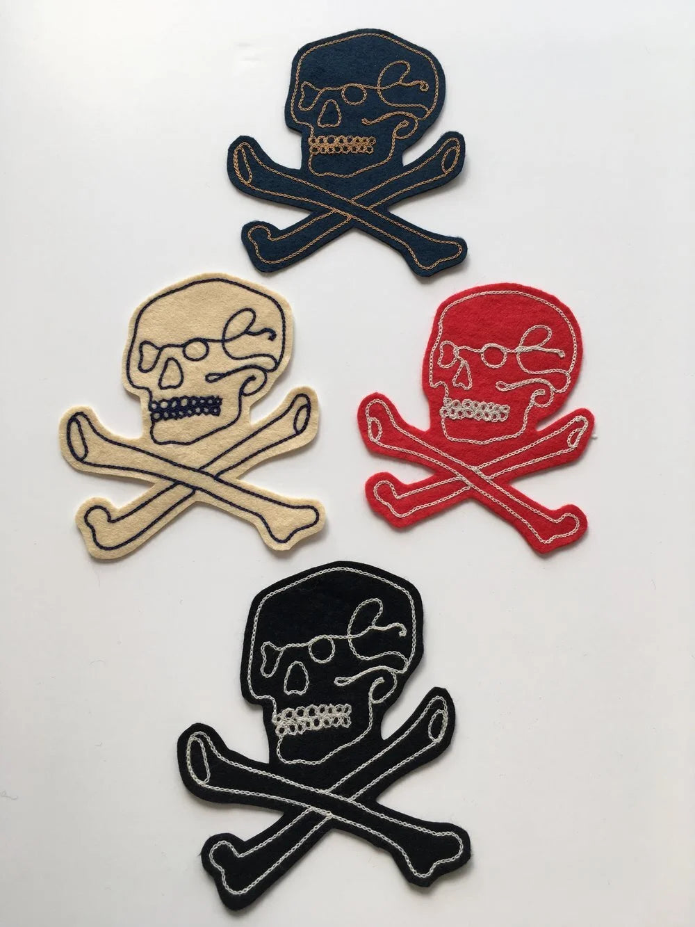 Skull & Bones (Plain) - Customisable Patch